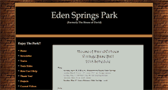 Desktop Screenshot of edenspringspark.org