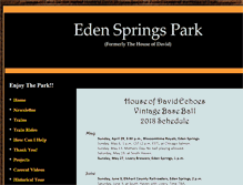 Tablet Screenshot of edenspringspark.org
